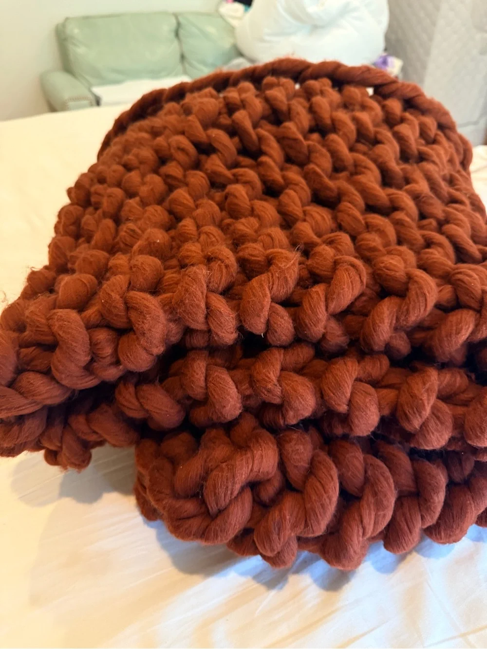 Target Casaluna large knit yarn blanket guc